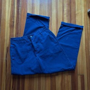 Free People straight wide leg trousers size 28 medium blue